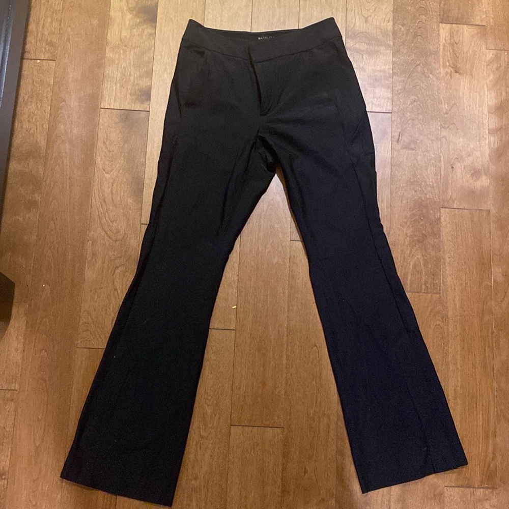 Athleta stellar flare black trousers dress pants